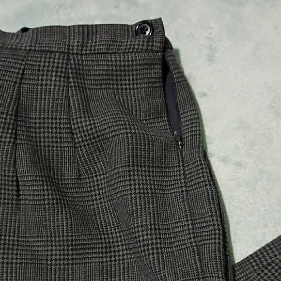 Talbots Charcoal Checkered Pants - Picture 9 of 10